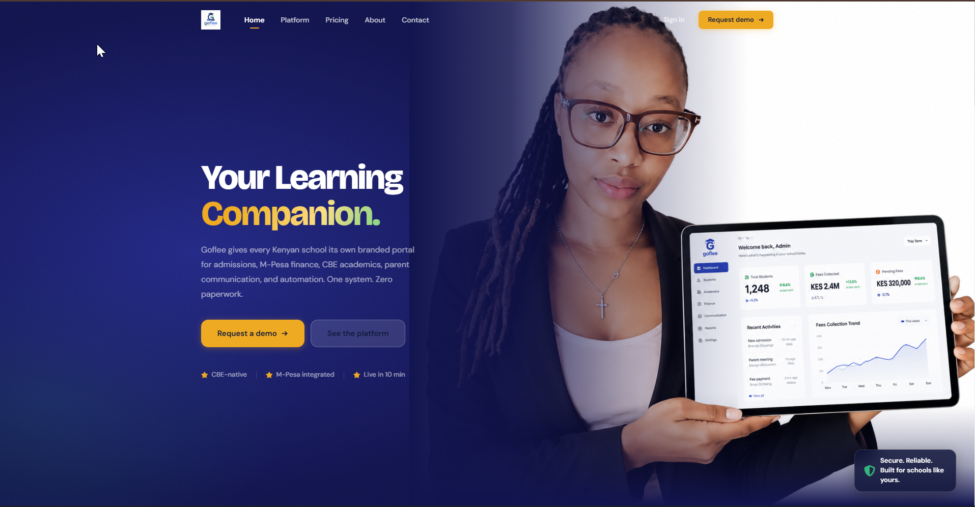 GofleeApp – School Management System